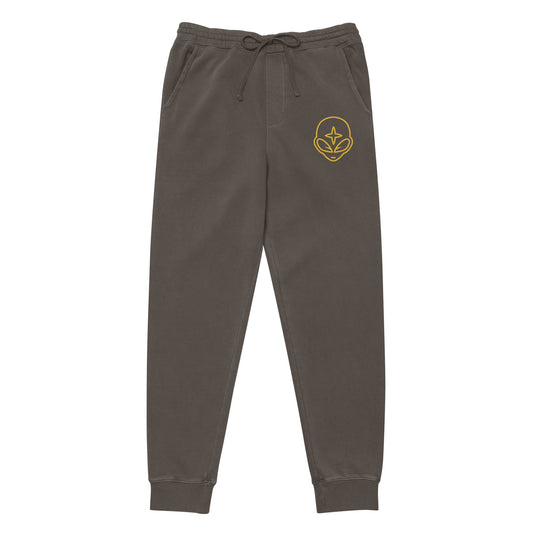 Alien Head pigment - dyed sweatpants - The Crown EmporiumAlien Head pigment - dyed sweatpants