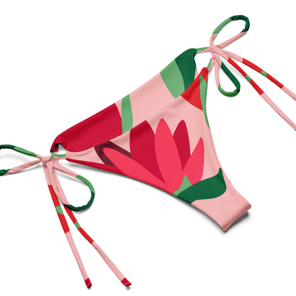 All - over print recycled string bikini - The Crown EmporiumAll - over print recycled string bikini