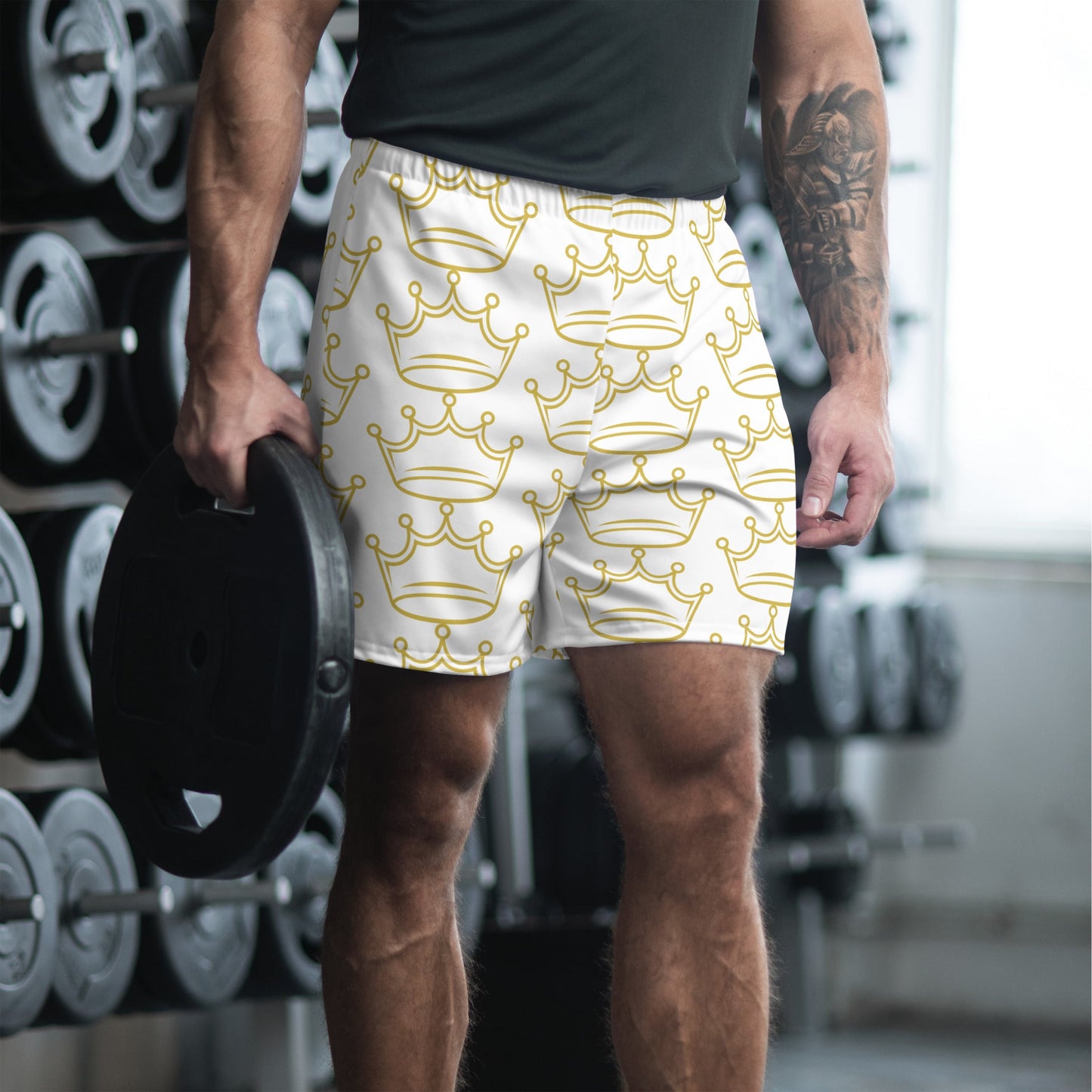 All - Over Print Unisex Athletic Long Shorts - The Crown Emporium All - Over Print Unisex Athletic Long Shorts