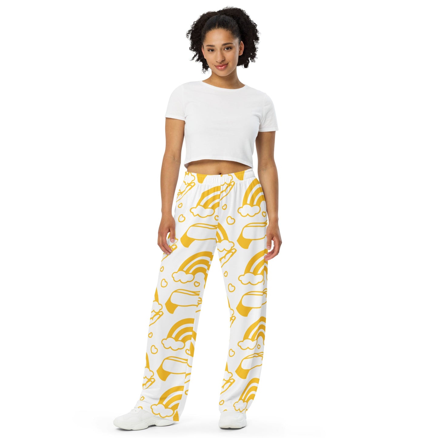 All - over print unisex wide - leg pants - The Crown EmporiumAll - over print unisex wide - leg pants