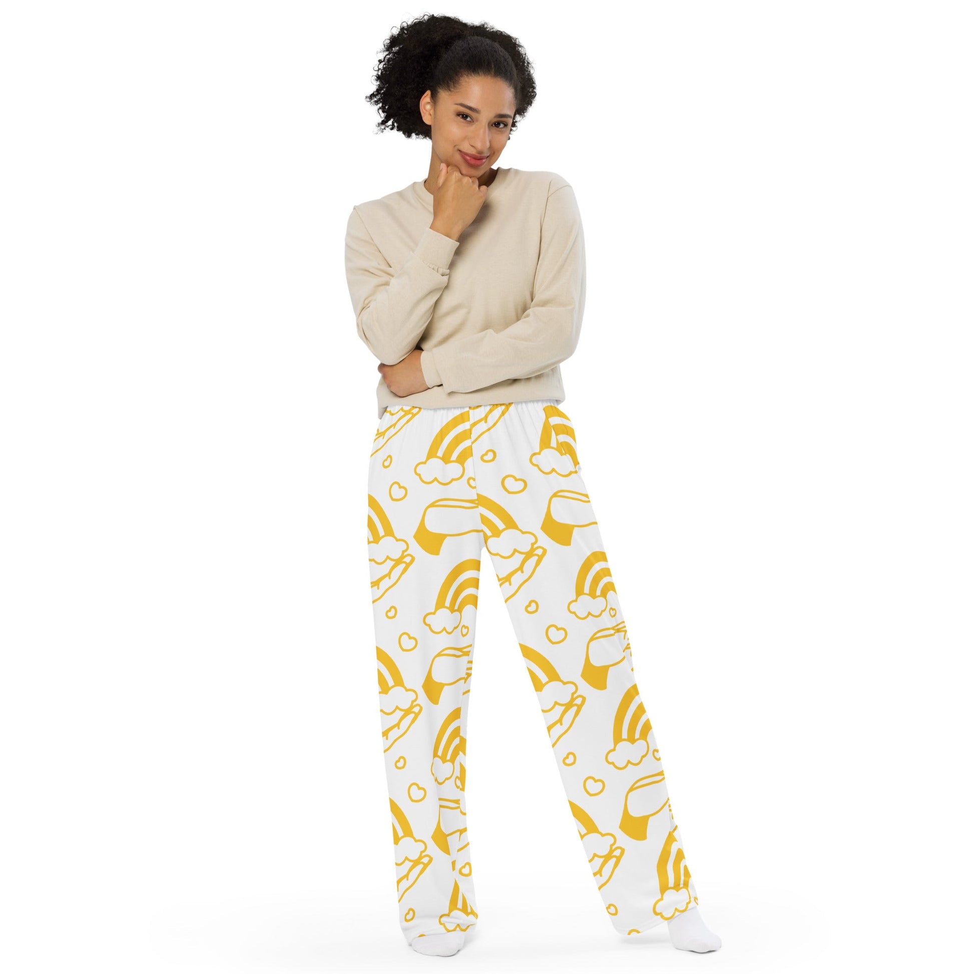 All - over print unisex wide - leg pants - The Crown EmporiumAll - over print unisex wide - leg pants