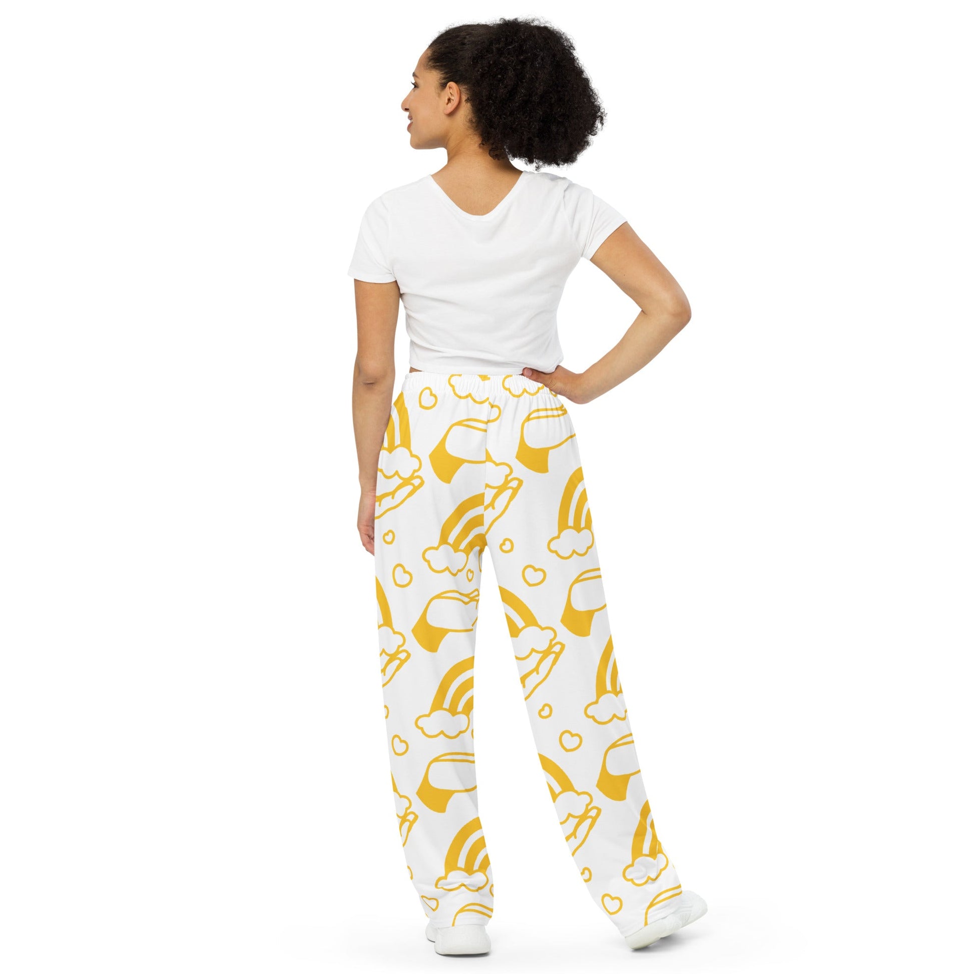 All - over print unisex wide - leg pants - The Crown EmporiumAll - over print unisex wide - leg pants