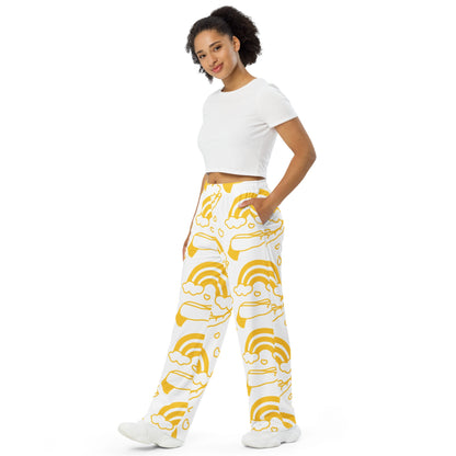 All - over print unisex wide - leg pants - The Crown EmporiumAll - over print unisex wide - leg pants