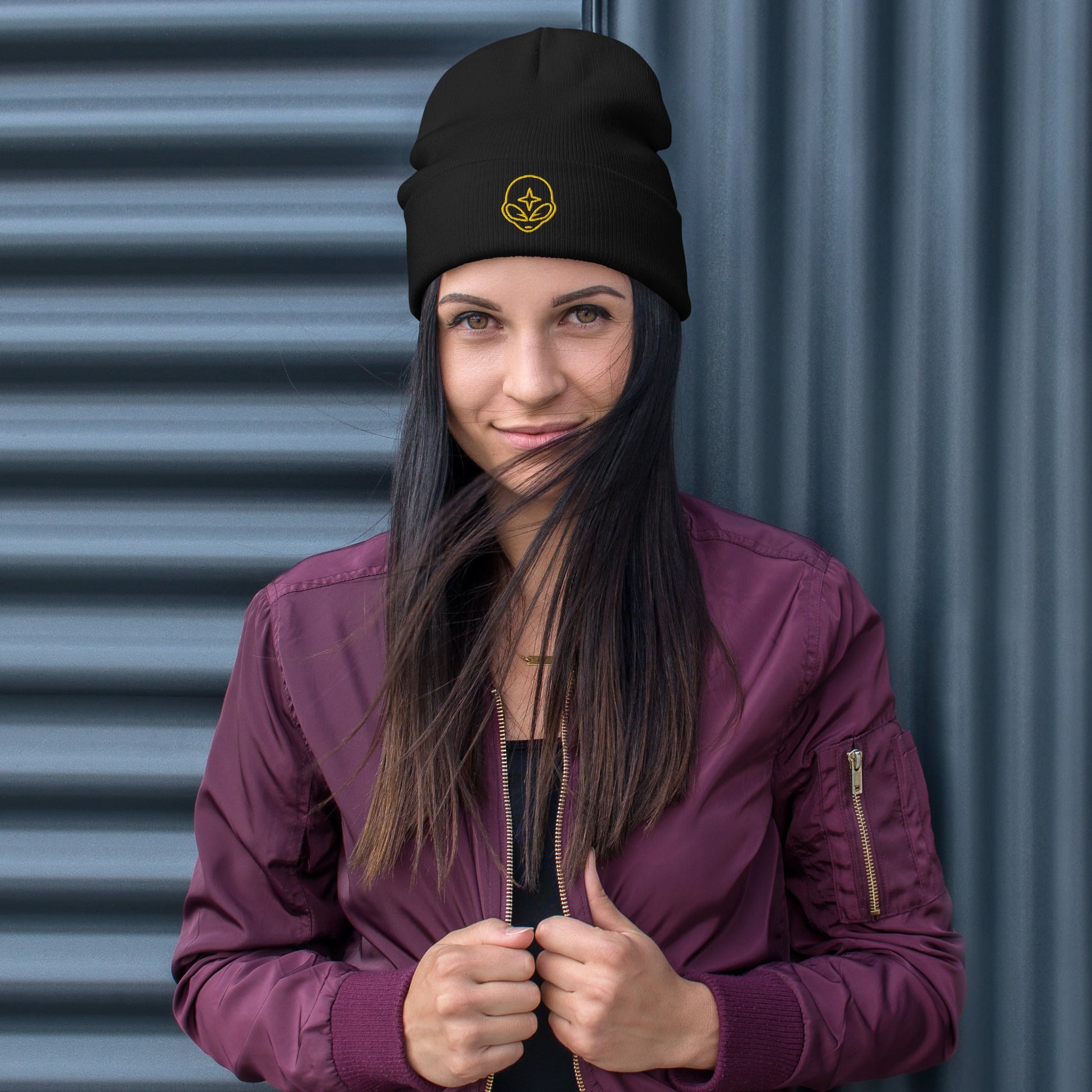 Embroidered Beanie - The Crown EmporiumEmbroidered Beanie