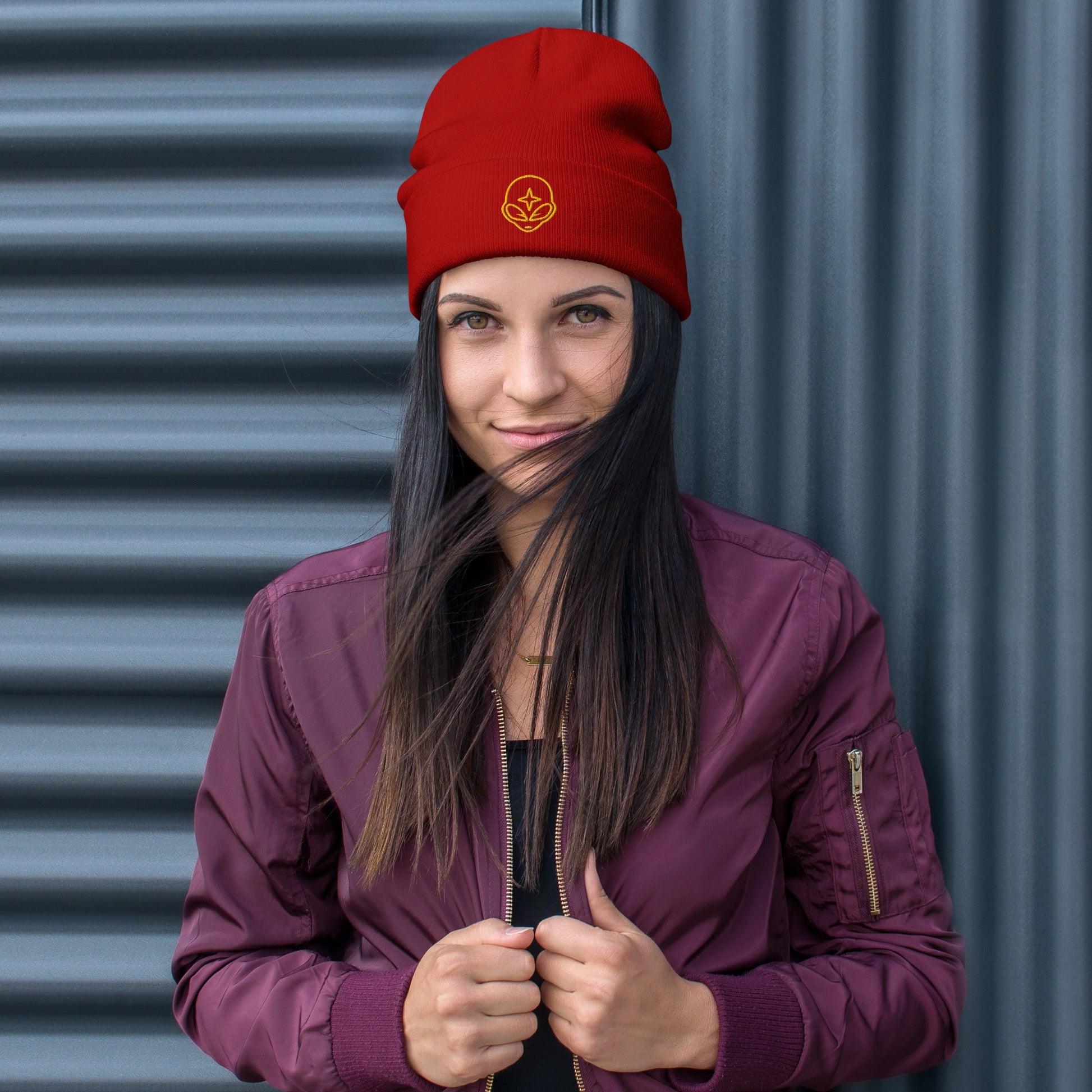 Embroidered Beanie - The Crown EmporiumEmbroidered Beanie