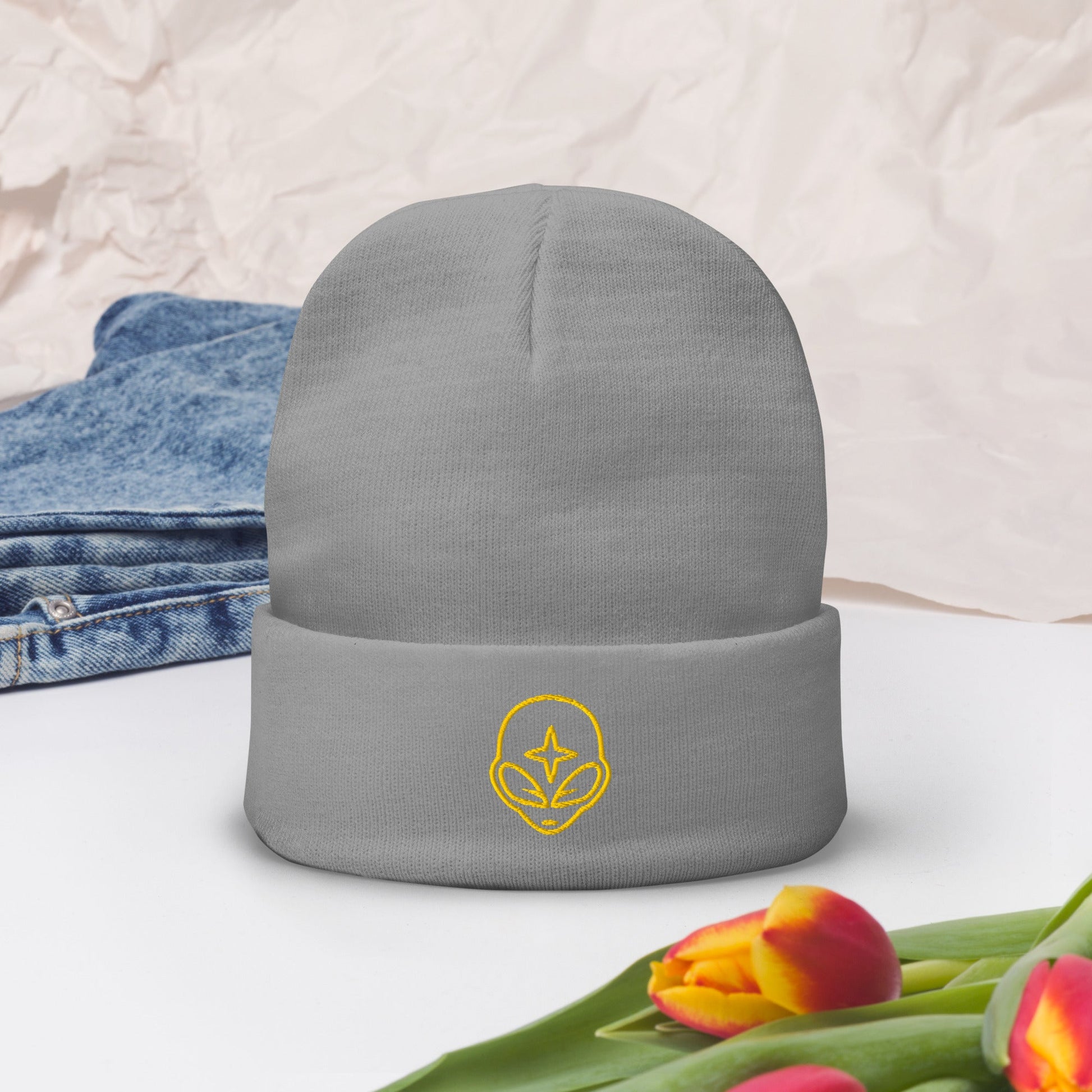 Embroidered Beanie - The Crown EmporiumEmbroidered Beanie