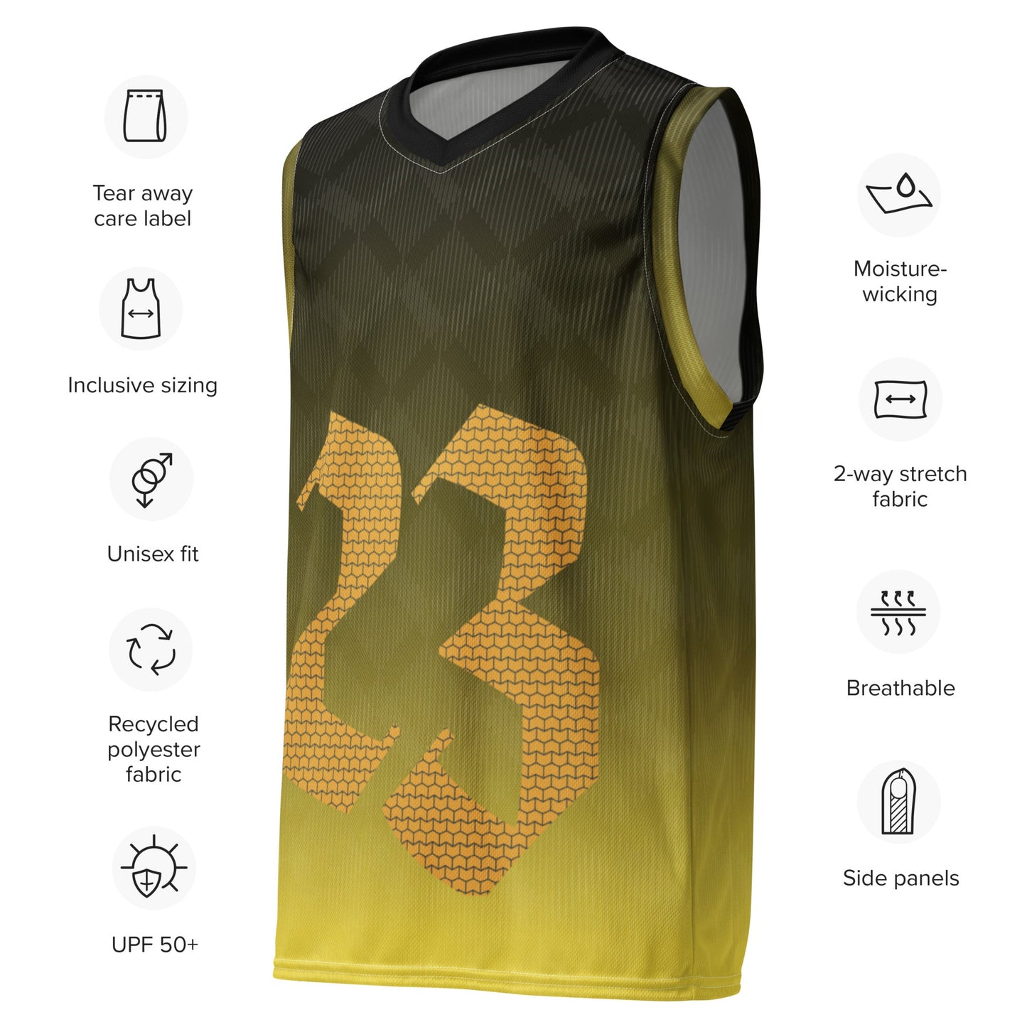 Recycled unisex basketball jersey - The Crown EmporiumRecycled unisex basketball jersey