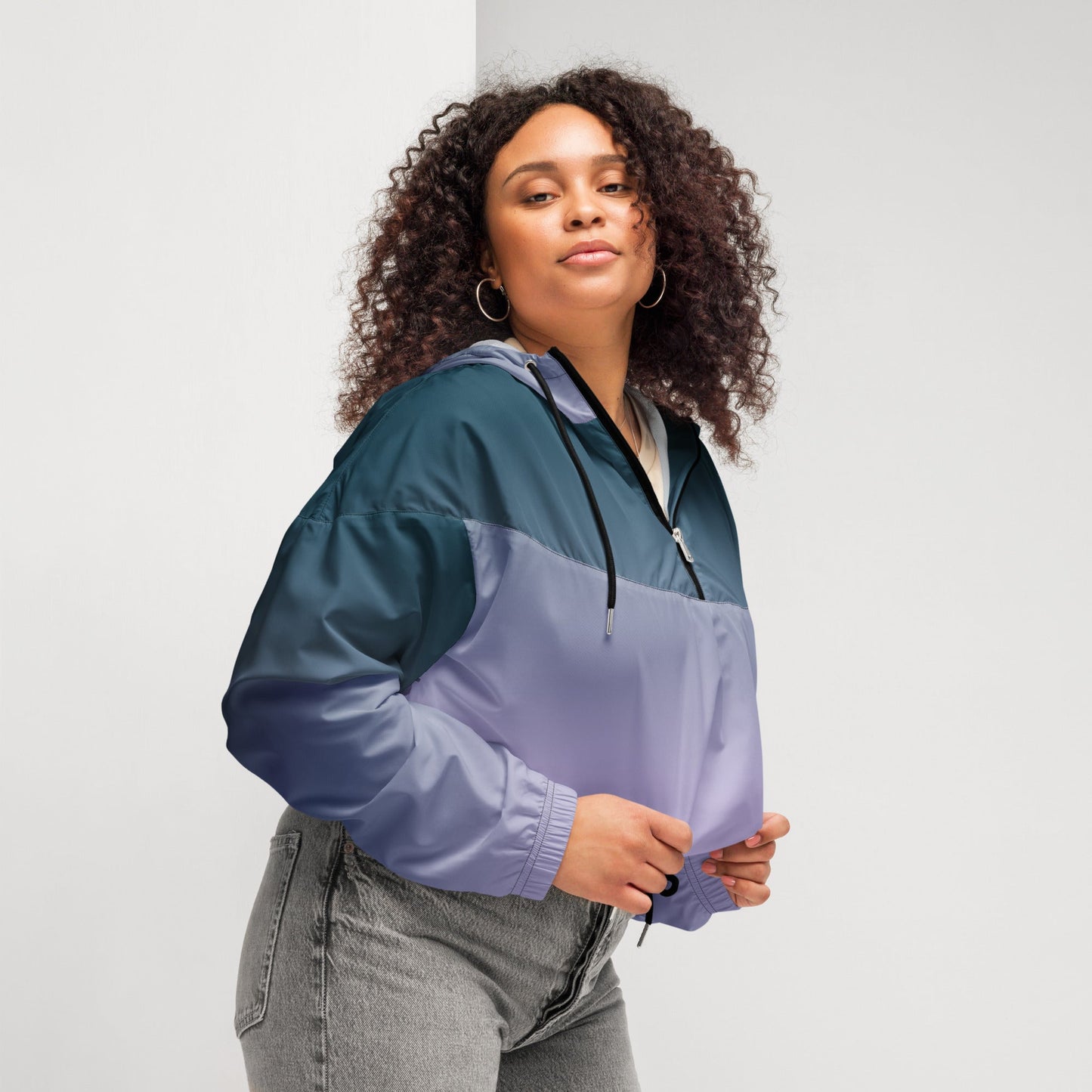 Women’s cropped windbreaker - The Crown EmporiumWomen’s cropped windbreaker